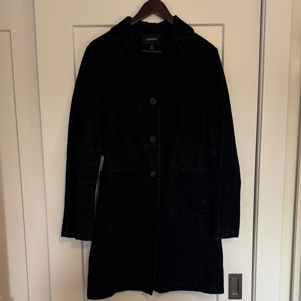 Express Women's Black Trench Coat